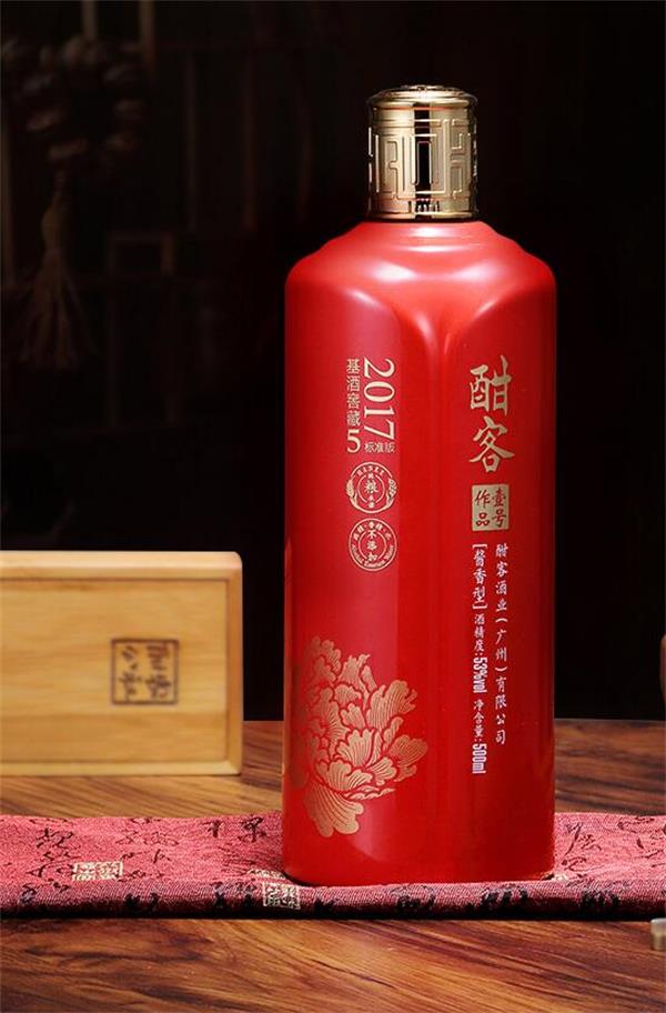 酣客 53度大曲酱香型粮食白酒 2017版中国红500mL